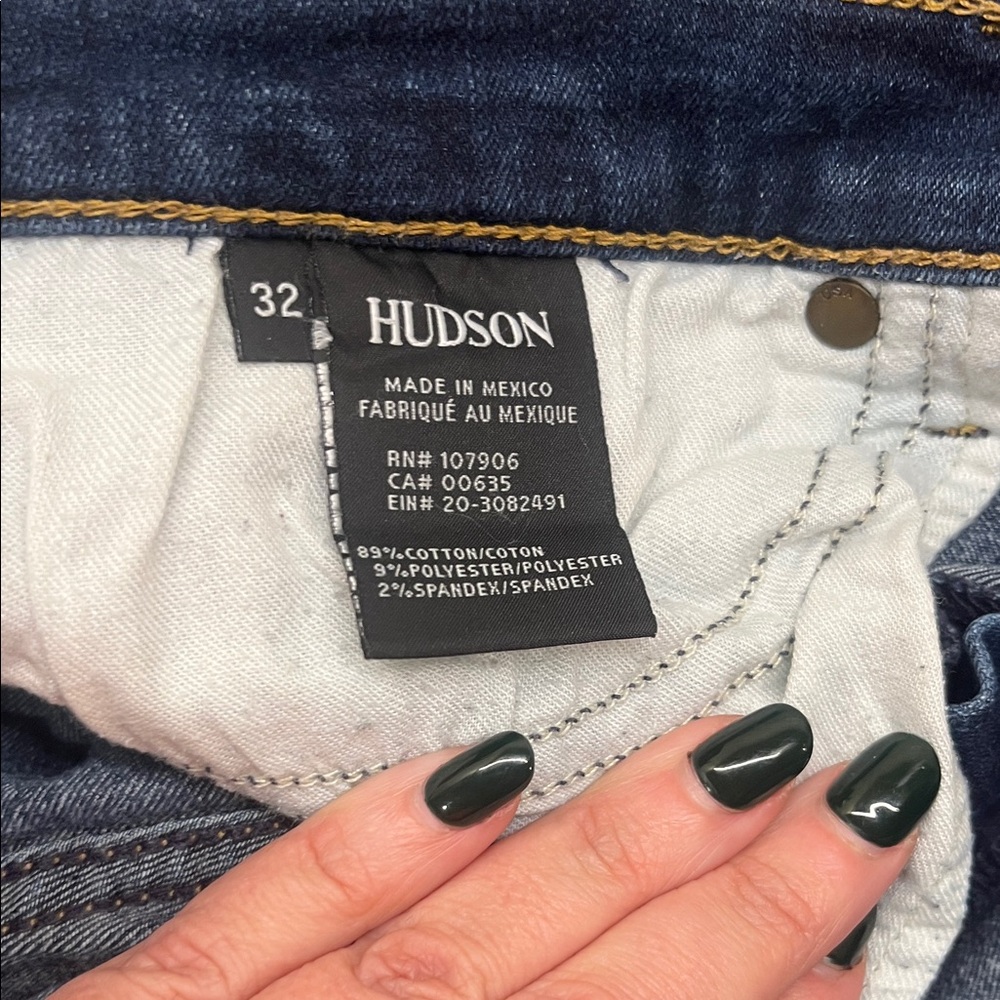 Hudson Jeans Women's Deep Indigo Skinny Jeans - Picture 12 of 13